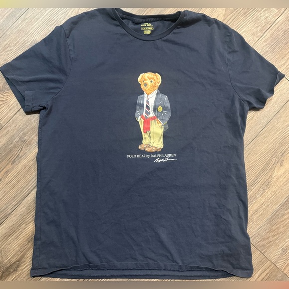 Polo Ralph Lauren Other - Polo Ralph Lauren Polo Bear T Shirt Navy XL Preppy Graphic Tee